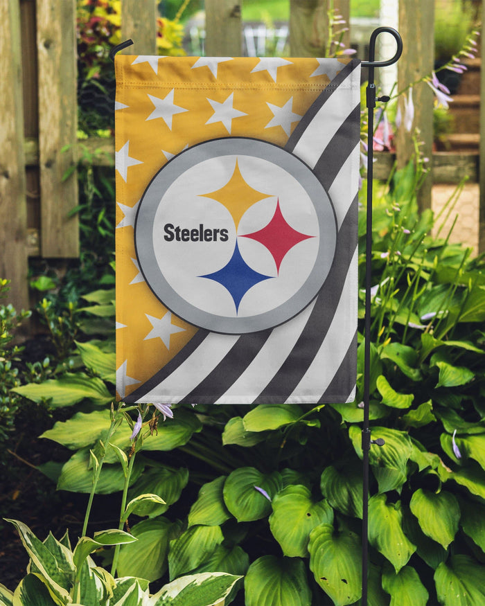 Pittsburgh Steelers Americana Garden Flag FOCO - FOCO.com