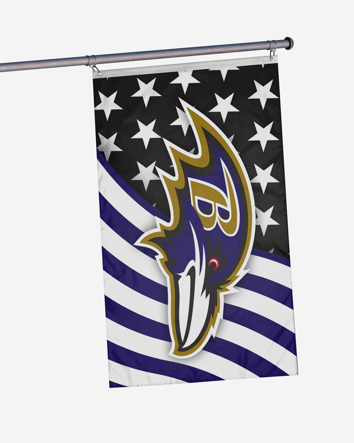 Baltimore Ravens Americana Horizontal Flag FOCO - FOCO.com