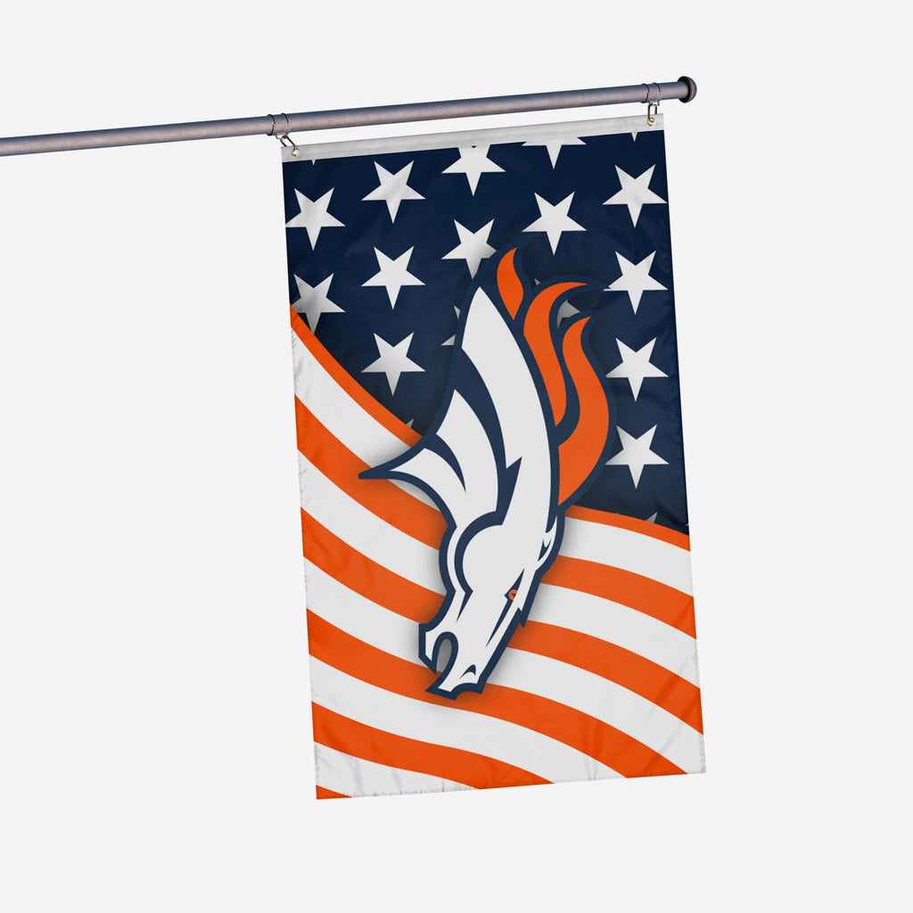 Denver Broncos Americana Horizontal Flag FOCO - FOCO.com