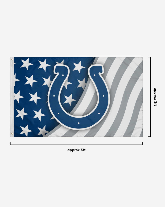 Indianapolis Colts Americana Horizontal Flag FOCO - FOCO.com