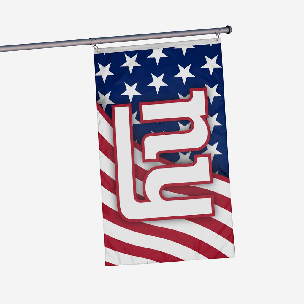 New York Giants Americana Horizontal Flag FOCO - FOCO.com