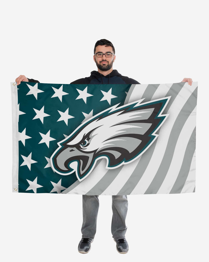 Philadelphia Eagles Americana Horizontal Flag FOCO - FOCO.com
