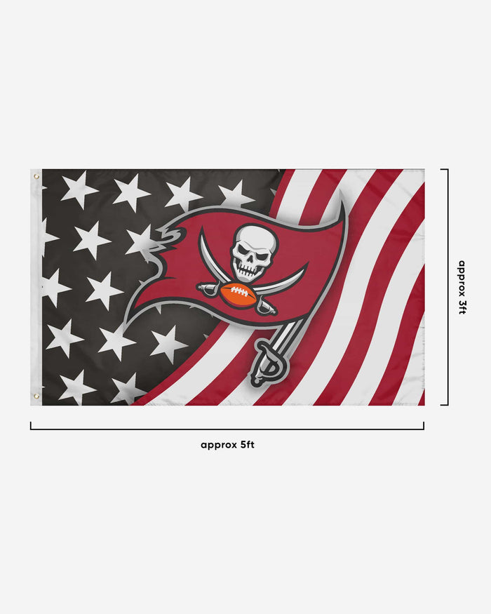 Tampa Bay Buccaneers Americana Horizontal Flag FOCO - FOCO.com