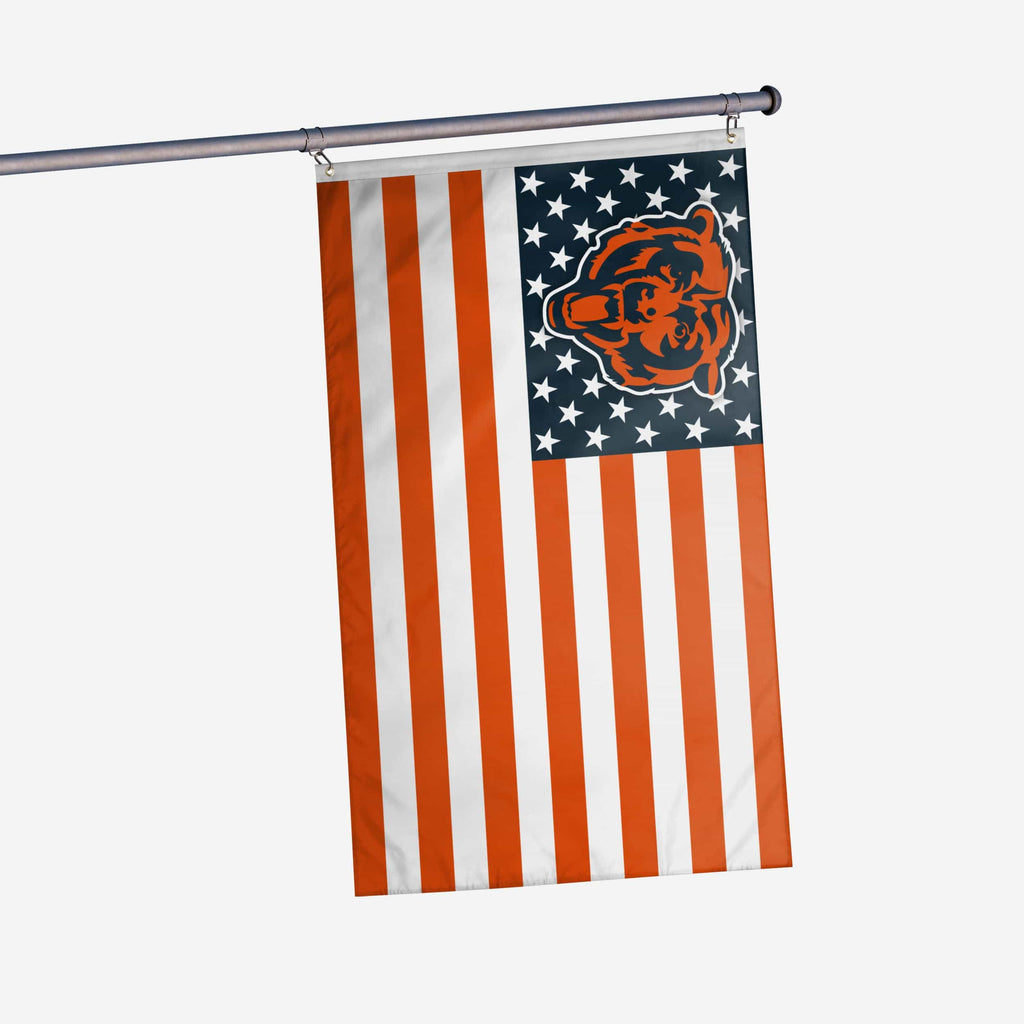 Chicago Bears American Stars Horizontal Flag FOCO - FOCO.com