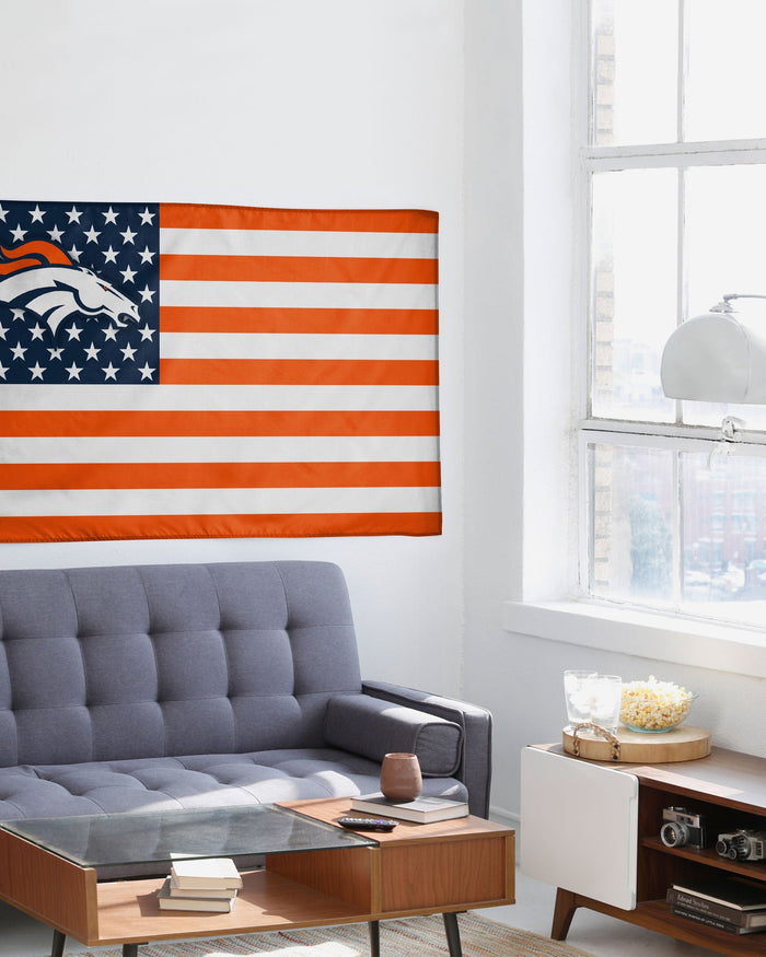 Denver Broncos American Stars Horizontal Flag FOCO - FOCO.com