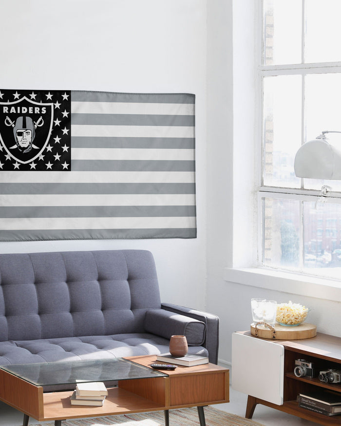 Las Vegas Raiders American Stars Horizontal Flag FOCO - FOCO.com