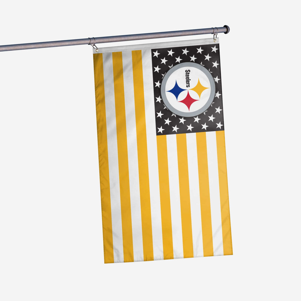 Pittsburgh Steelers American Stars Horizontal Flag FOCO - FOCO.com