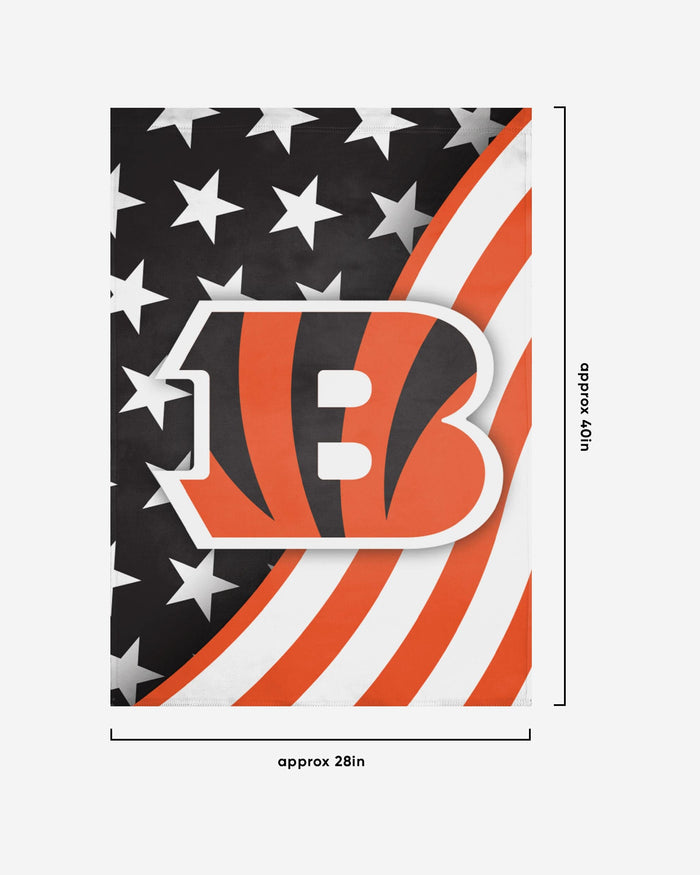 Cincinnati Bengals Americana Vertical Flag FOCO - FOCO.com