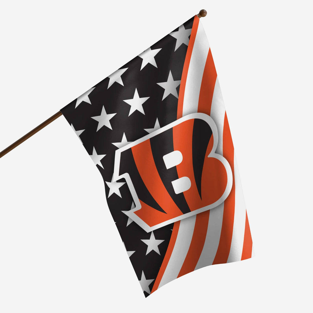 Cincinnati Bengals Americana Vertical Flag FOCO - FOCO.com