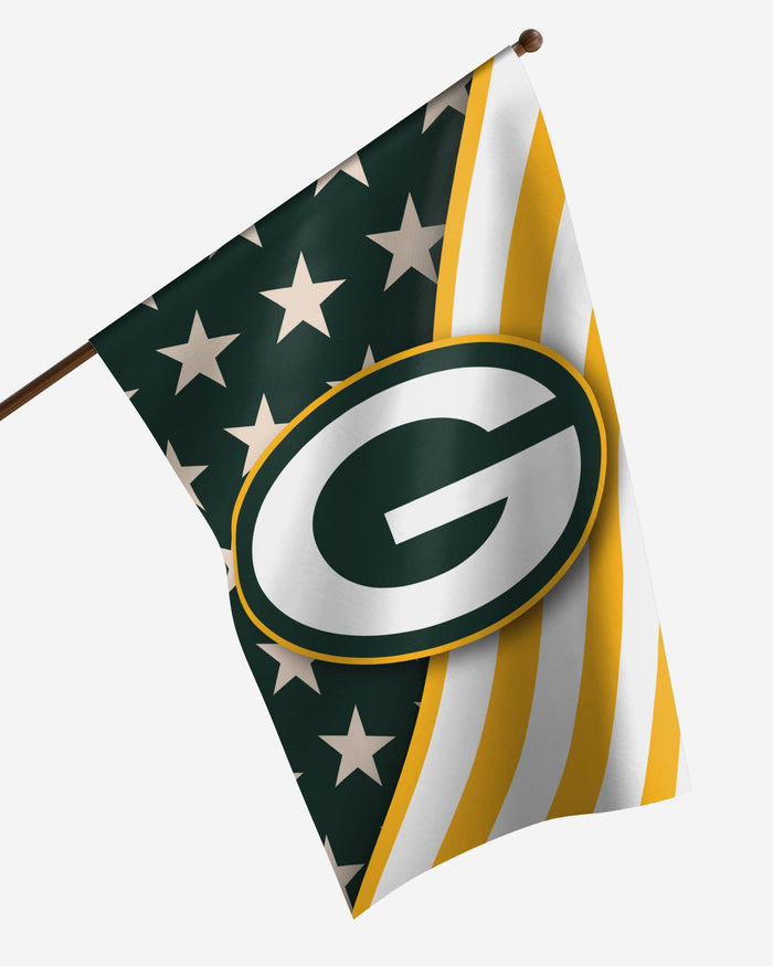 Green Bay Packers Americana Vertical Flag FOCO - FOCO.com