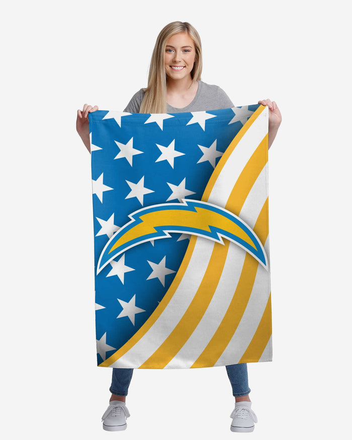 Los Angeles Chargers Americana Vertical Flag FOCO - FOCO.com