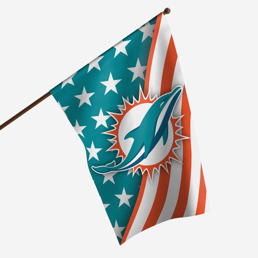 Miami Dolphins Americana Vertical Flag FOCO - FOCO.com