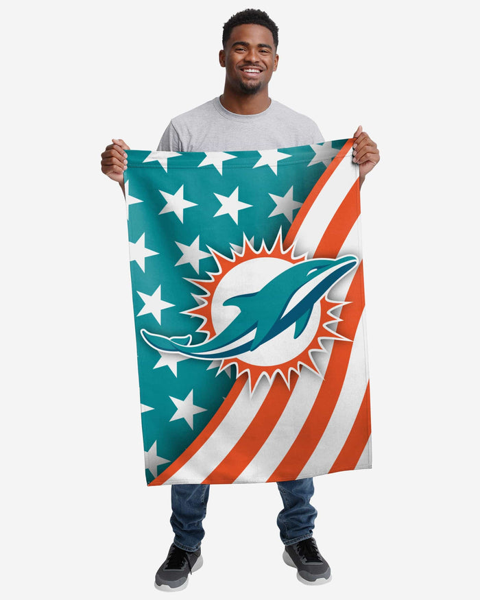 Miami Dolphins Americana Vertical Flag FOCO - FOCO.com
