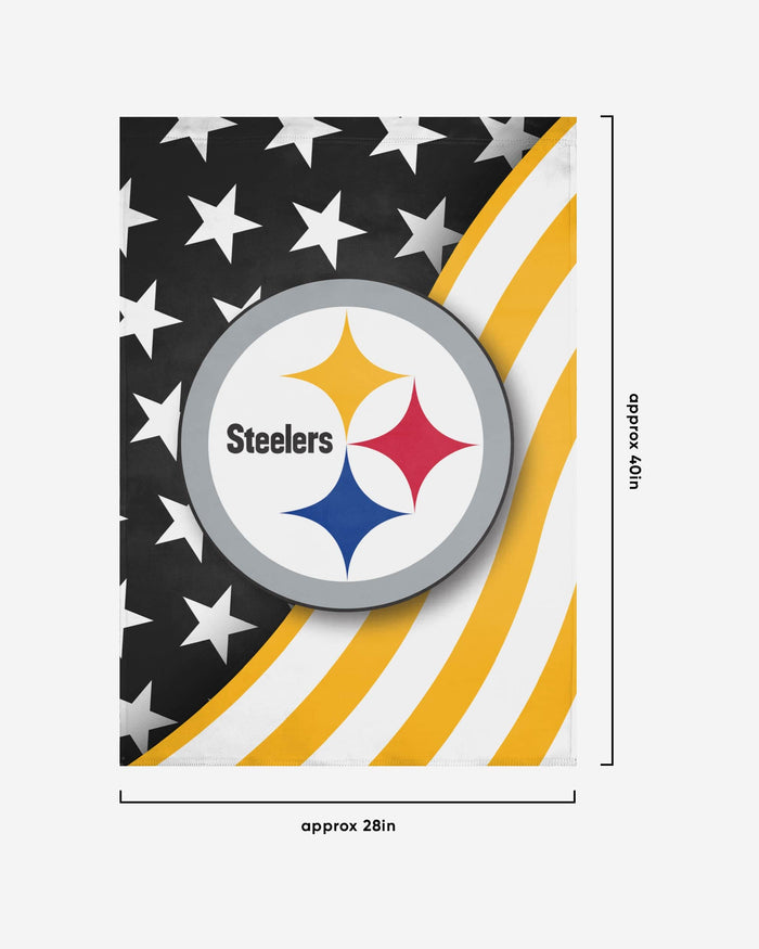 Pittsburgh Steelers Americana Vertical Flag FOCO - FOCO.com