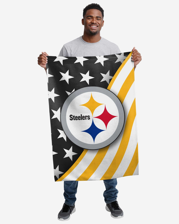 Pittsburgh Steelers Americana Vertical Flag FOCO - FOCO.com