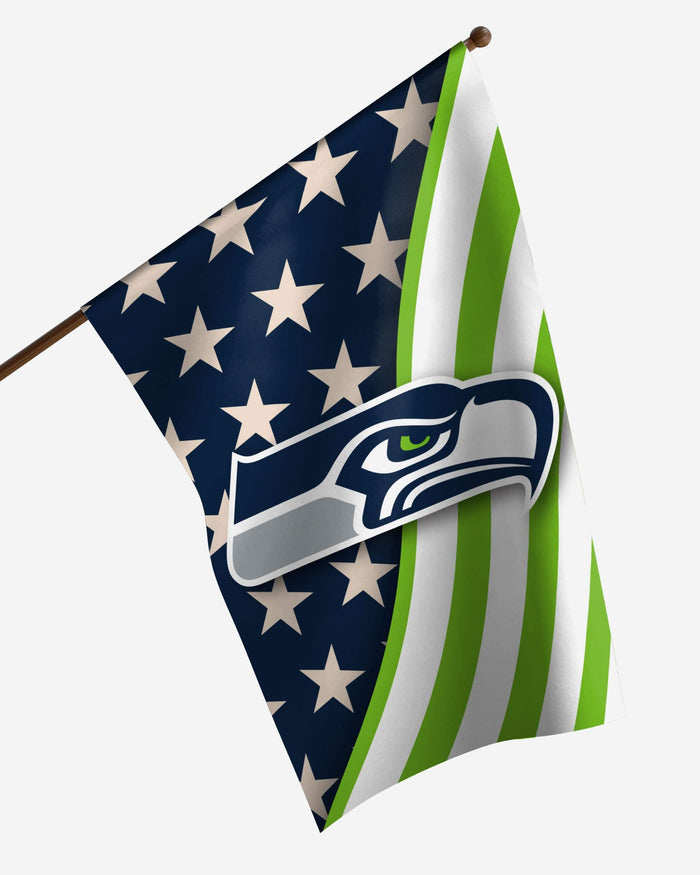 Seattle Seahawks Americana Vertical Flag FOCO - FOCO.com