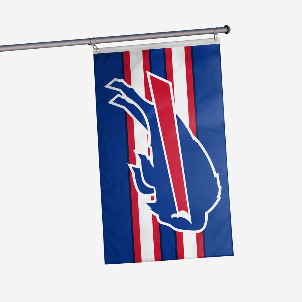 Buffalo Bills Big Logo Team Stripe Horizontal Flag FOCO - FOCO.com