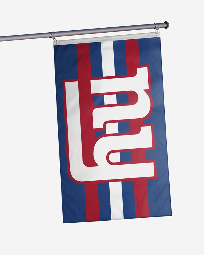 New York Giants Big Logo Team Stripe Horizontal Flag FOCO - FOCO.com