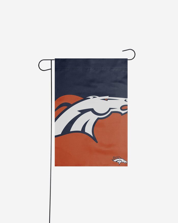Denver Broncos Colorblock Helmet Garden Flag FOCO - FOCO.com