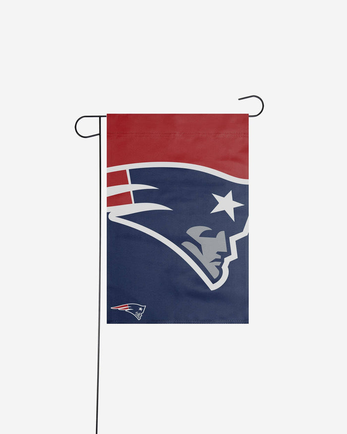 New England Patriots Colorblock Helmet Garden Flag FOCO - FOCO.com
