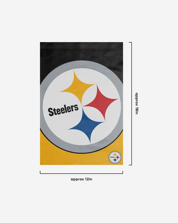 Pittsburgh Steelers Colorblock Helmet Garden Flag FOCO - FOCO.com