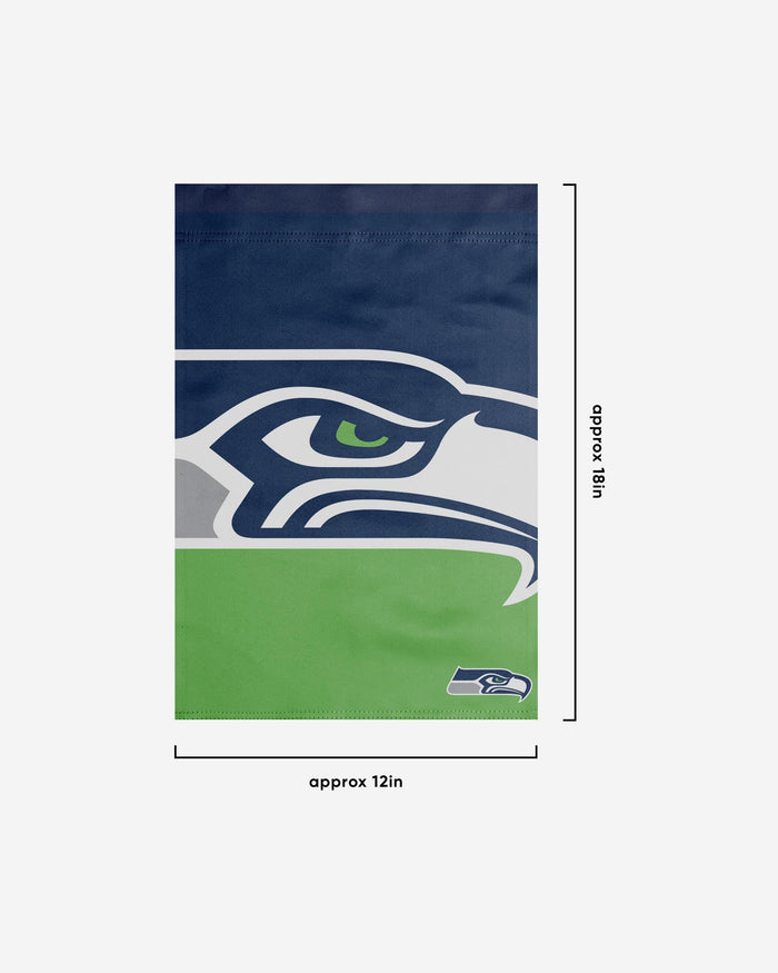 Seattle Seahawks Colorblock Helmet Garden Flag FOCO - FOCO.com