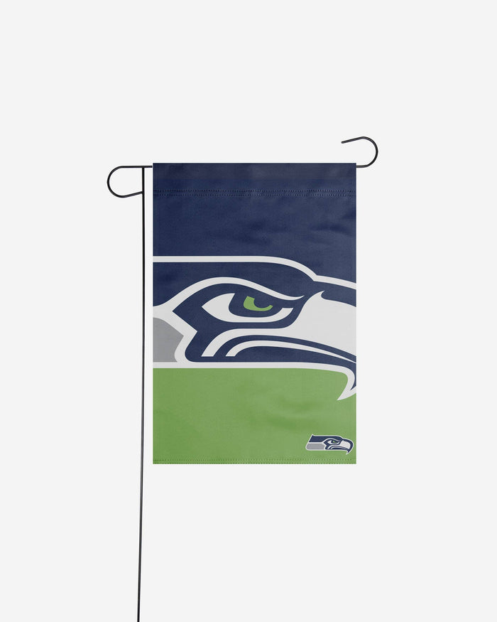 Seattle Seahawks Colorblock Helmet Garden Flag FOCO - FOCO.com