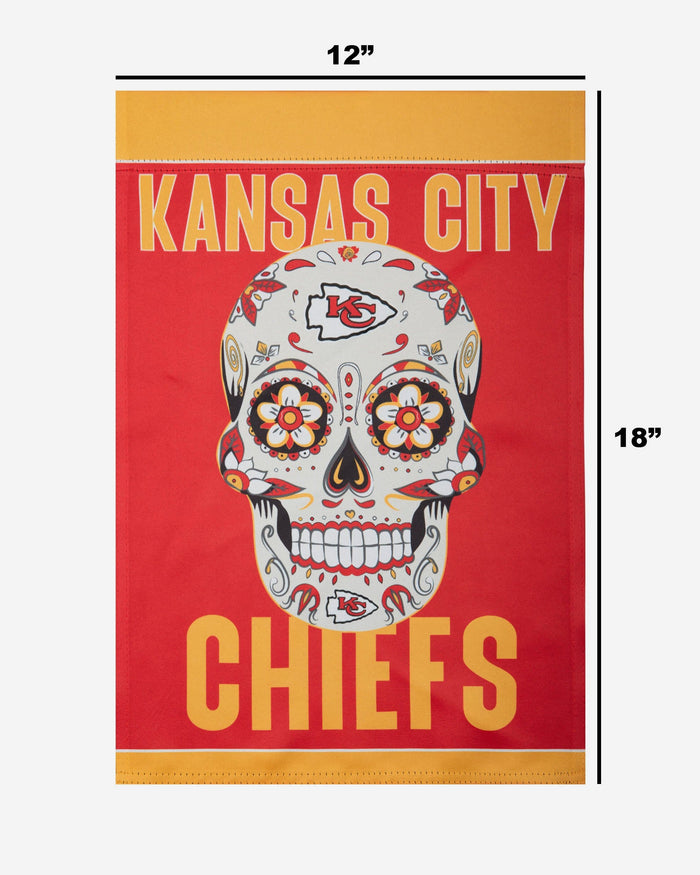 Kansas City Chiefs Day of the Dead Garden Flag FOCO - FOCO.com