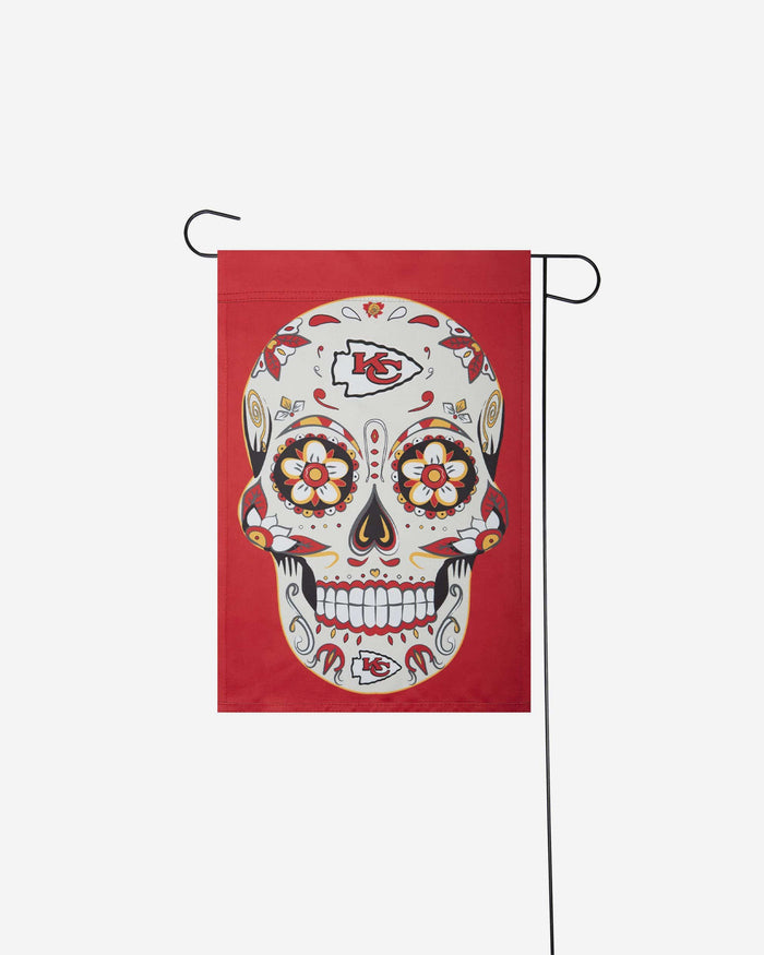 Kansas City Chiefs Day of the Dead Garden Flag FOCO - FOCO.com