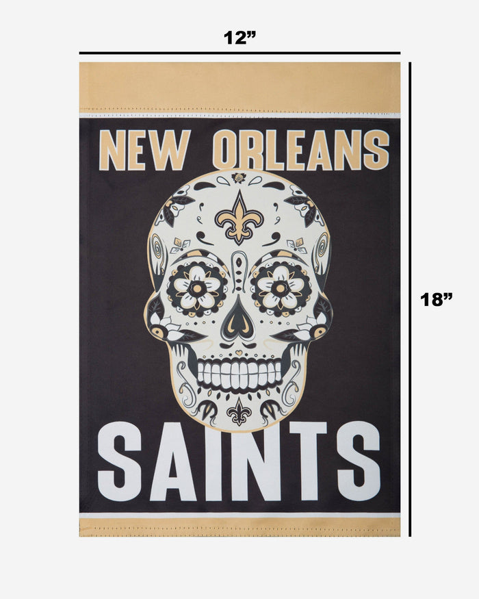 New Orleans Saints Day Of The Dead Garden Flag FOCO - FOCO.com