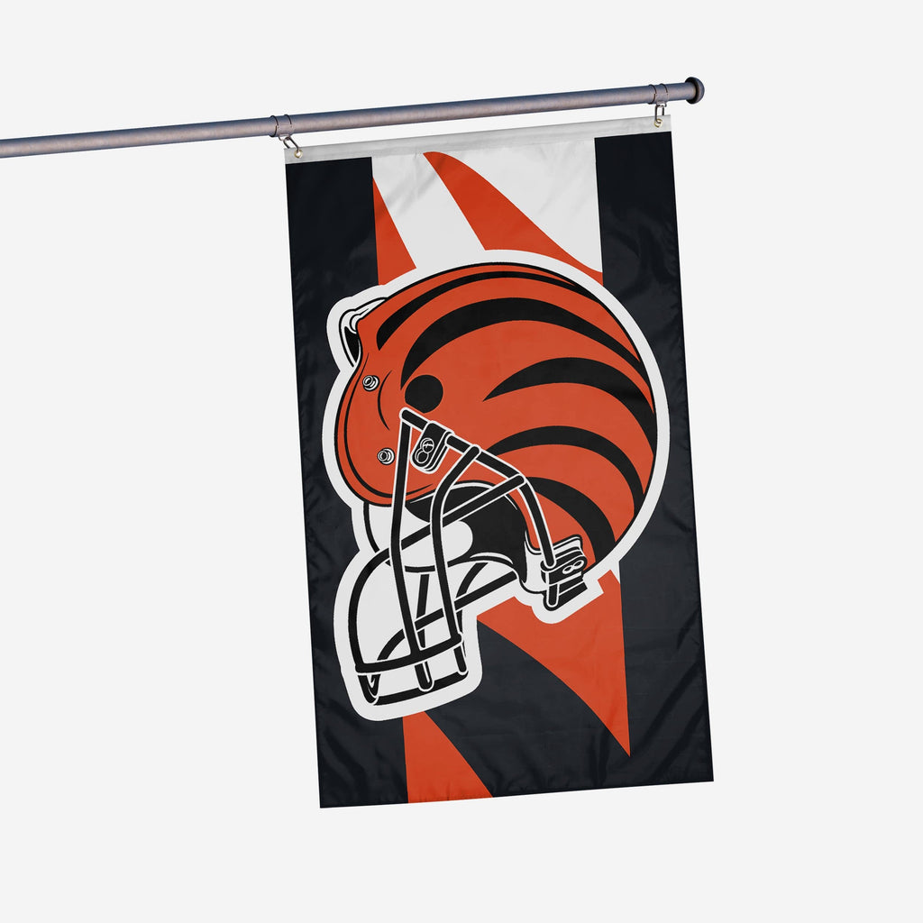Cincinnati Bengals Helmet Horizontal Flag FOCO - FOCO.com