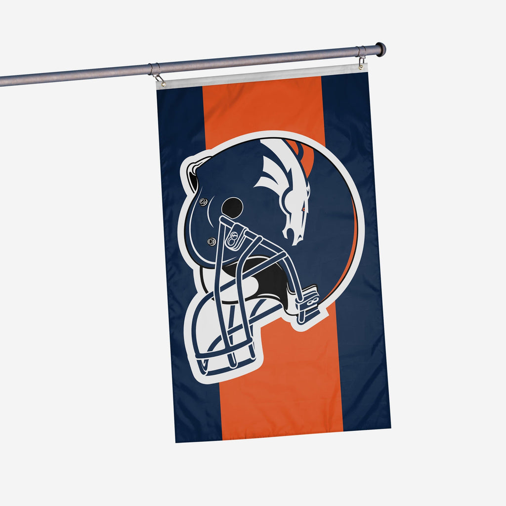 Denver Broncos Helmet Horizontal Flag FOCO - FOCO.com