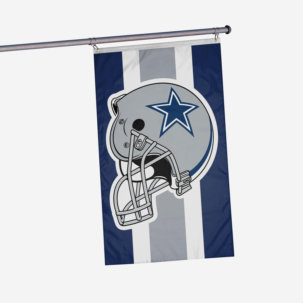 Dallas Cowboys Helmet Horizontal Flag FOCO - FOCO.com