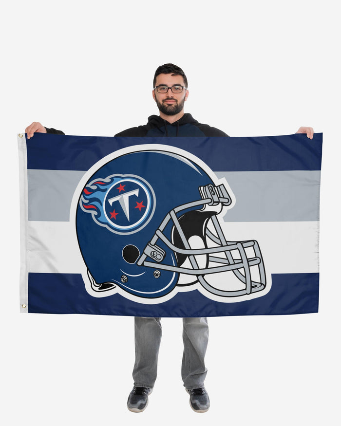 Tennessee Titans Helmet Horizontal Flag FOCO - FOCO.com