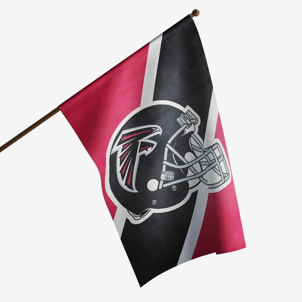 Atlanta Falcons Helmet Vertical Flag FOCO - FOCO.com