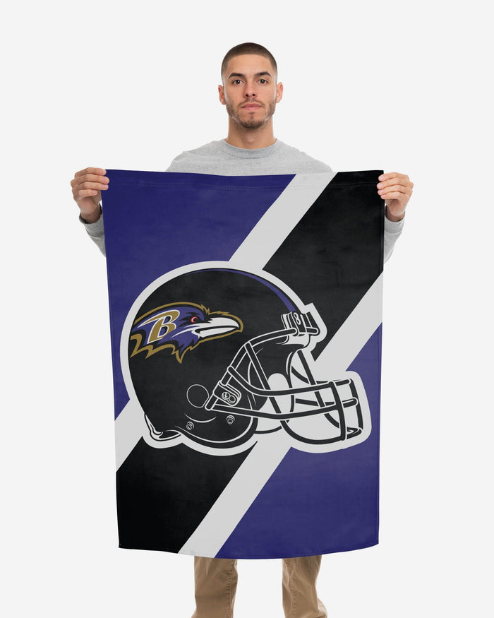 Baltimore Ravens Helmet Vertical Flag FOCO - FOCO.com