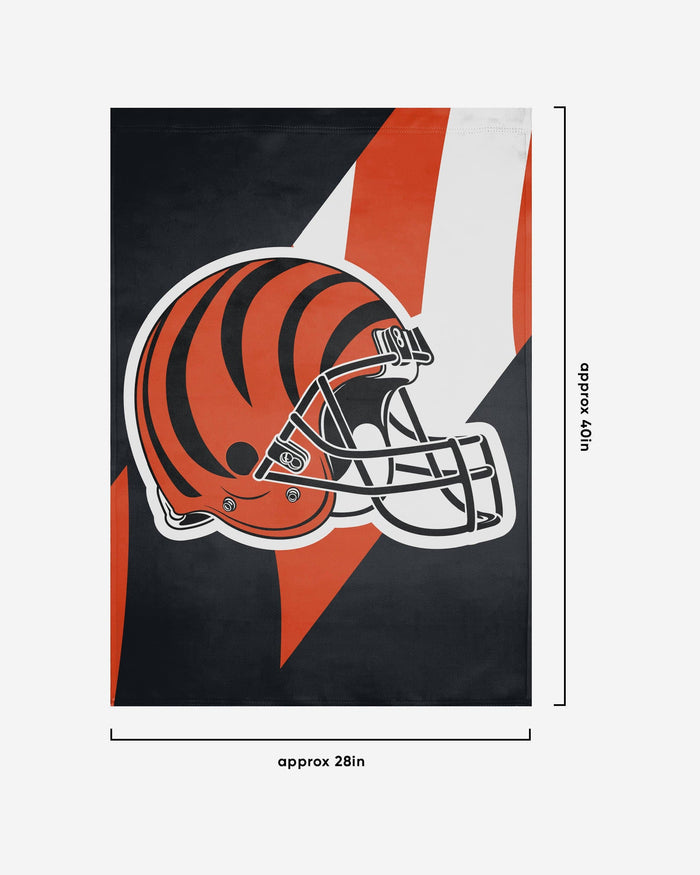 Cincinnati Bengals Helmet Vertical Flag FOCO - FOCO.com