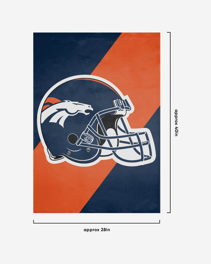 Denver Broncos Helmet Vertical Flag FOCO - FOCO.com