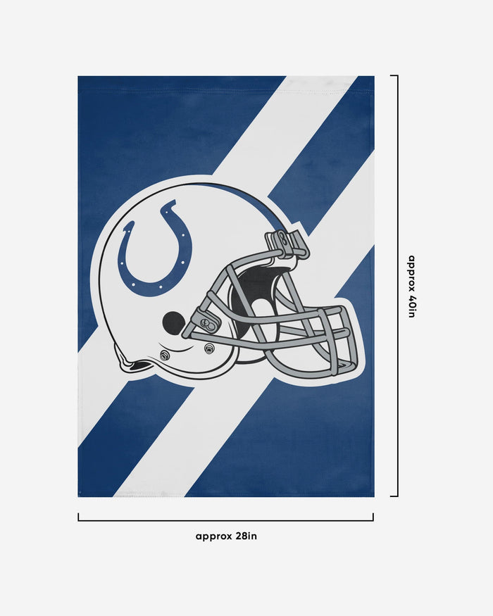 Indianapolis Colts Helmet Vertical Flag FOCO - FOCO.com