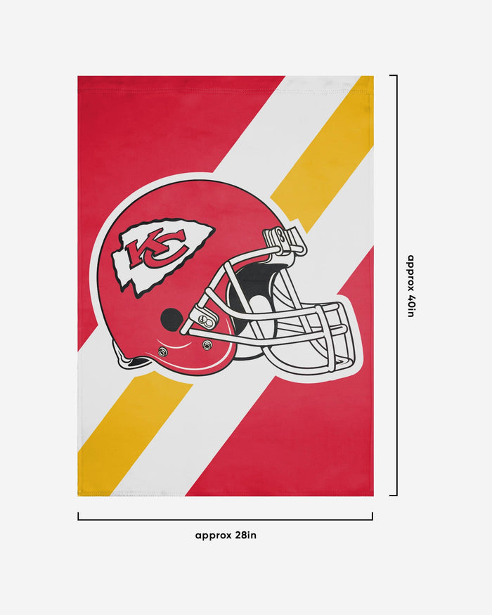 Kansas City Chiefs Helmet Vertical Flag FOCO - FOCO.com