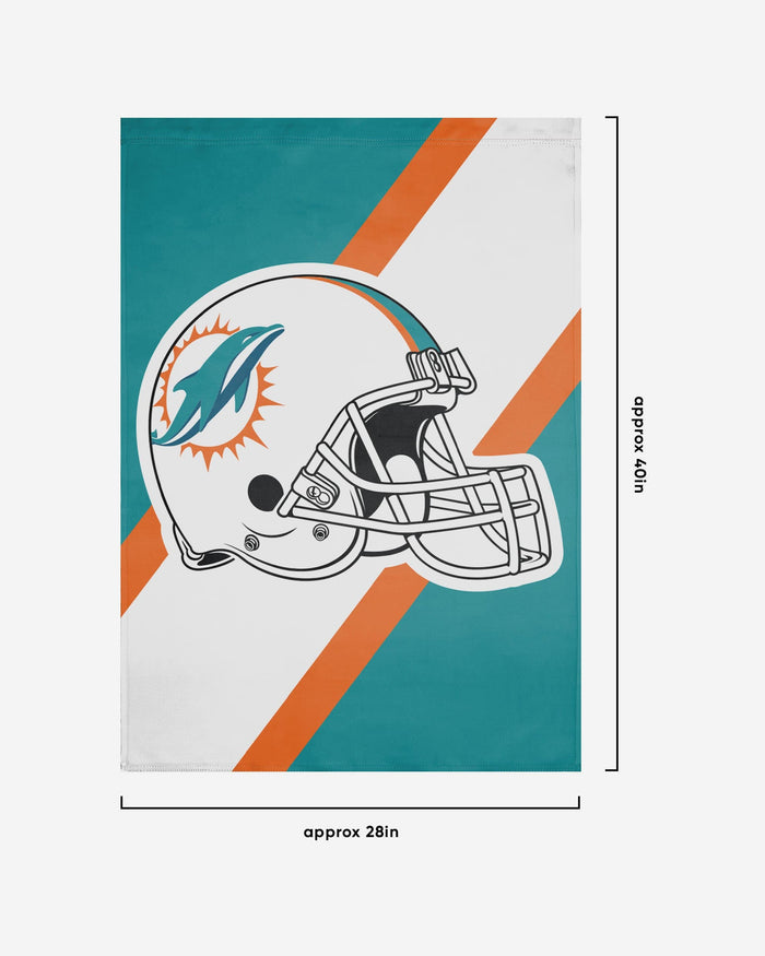 Miami Dolphins Helmet Vertical Flag FOCO - FOCO.com