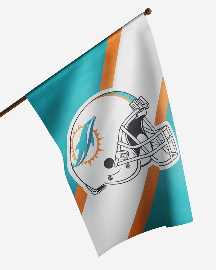 Miami Dolphins Helmet Vertical Flag FOCO - FOCO.com