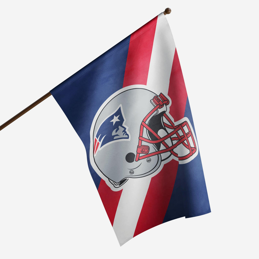 New England Patriots Helmet Vertical Flag FOCO - FOCO.com