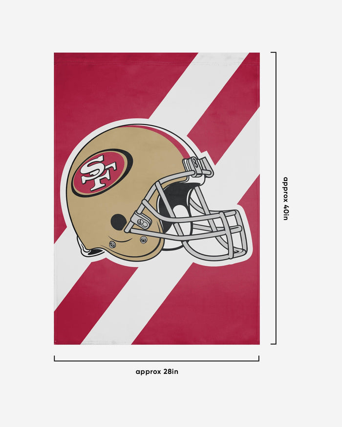 San Francisco 49ers Helmet Vertical Flag FOCO - FOCO.com