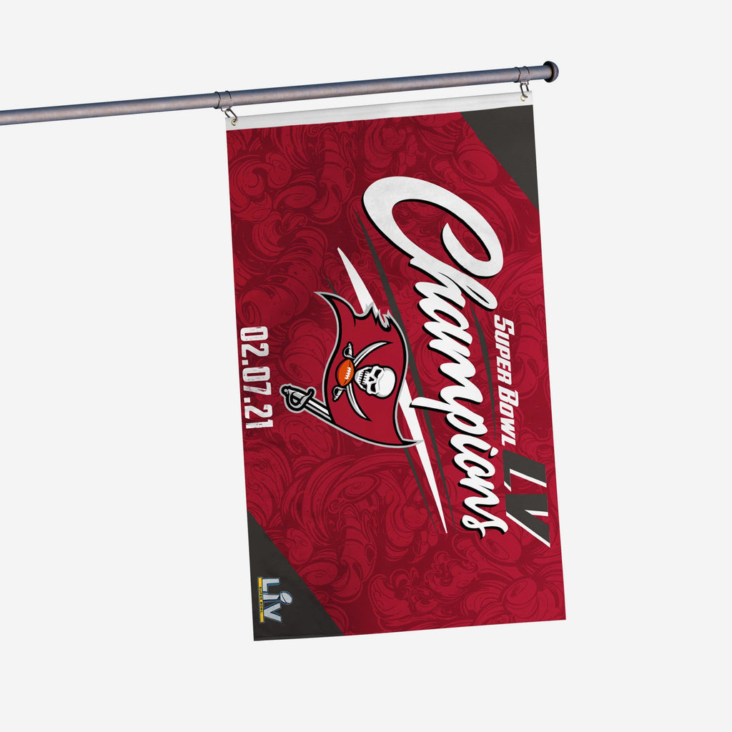 Tampa Bay Buccaneers Super Bowl LV Champions Horizontal Flag FOCO - FOCO.com