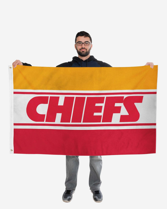 Kansas City Chiefs Horizontal Flag FOCO - FOCO.com