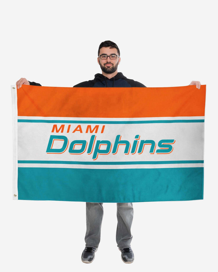 Miami Dolphins Horizontal Flag FOCO - FOCO.com