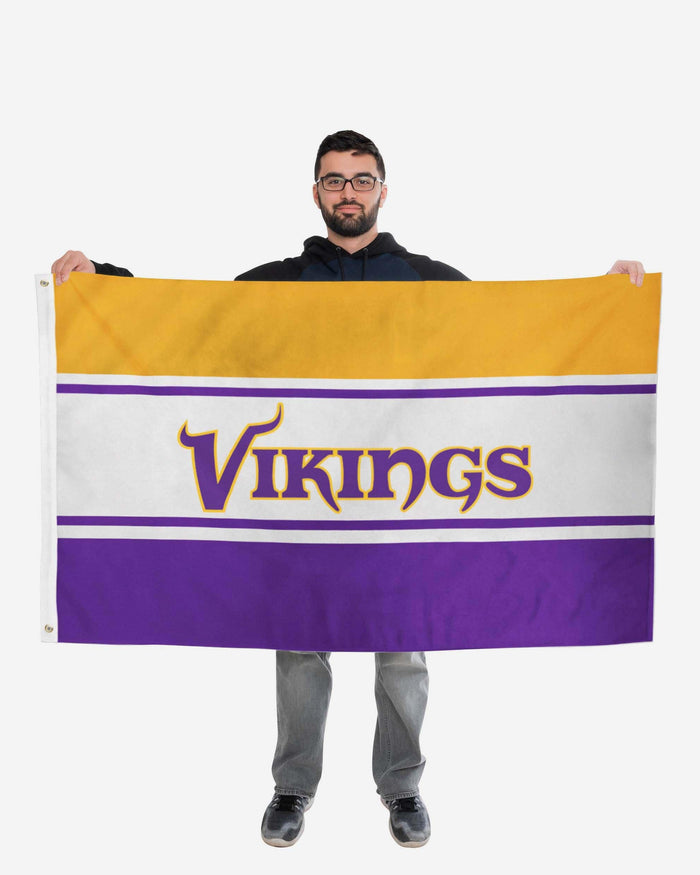 Minnesota Vikings Horizontal Flag FOCO - FOCO.com
