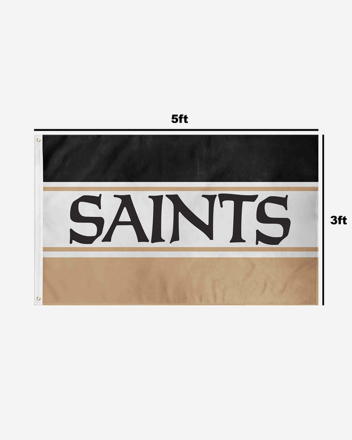 New Orleans Saints Horizontal Flag FOCO - FOCO.com