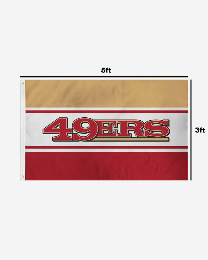 San Francisco 49ers Horizontal Flag FOCO - FOCO.com